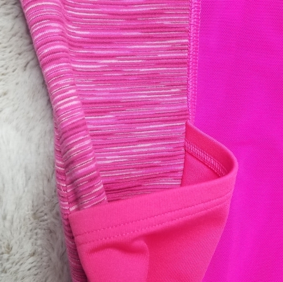 ✨️CL Athleta Pink Tank Top Heathered Side Racer Back - Picture 5 of 11